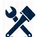 Wrench and broom icon representing maintenance